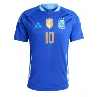 Fotballdrakt Herre Argentina Lionel Messi #10 Bortedrakt Copa America 2024 Kortermet